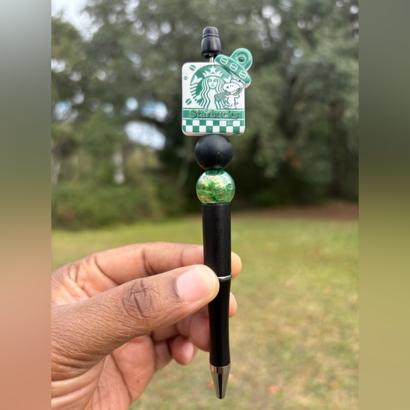 Starbucks Accessories - Coffee Black and Green Decorative Handmade Pen